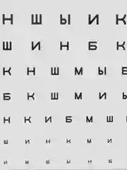 Постер "Таблица для проверки зрения"