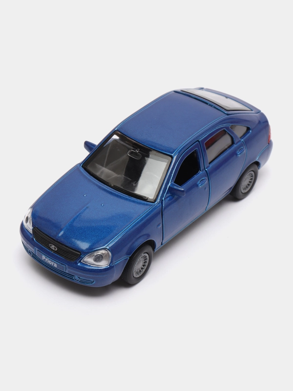 Машина LADA PRIORA, 12 см, Технопарк, открываются передние двери и багажник, металлическая
