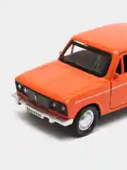 Красный машина ВАЗ-2106 Жигули 12 см, Технопарк, открываются передние двери багажник, металлическая