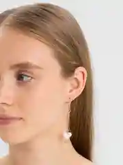 Серьги висячие, розовые, асимметричные "Сердечки", в стиле барби