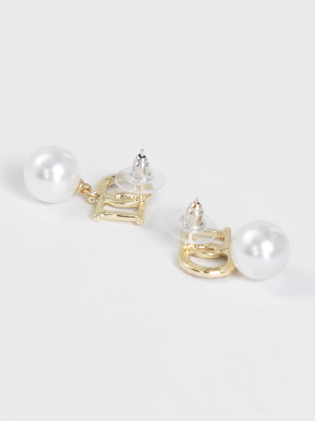 Серьги изящные, с жемчугом, стразами, свадебное, на никах, 925