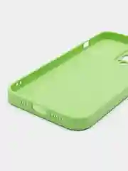 Салатовый силиконовый чехол на iPhone 13, 13 Pro, 13 Pro Max, со стеклянной панелью