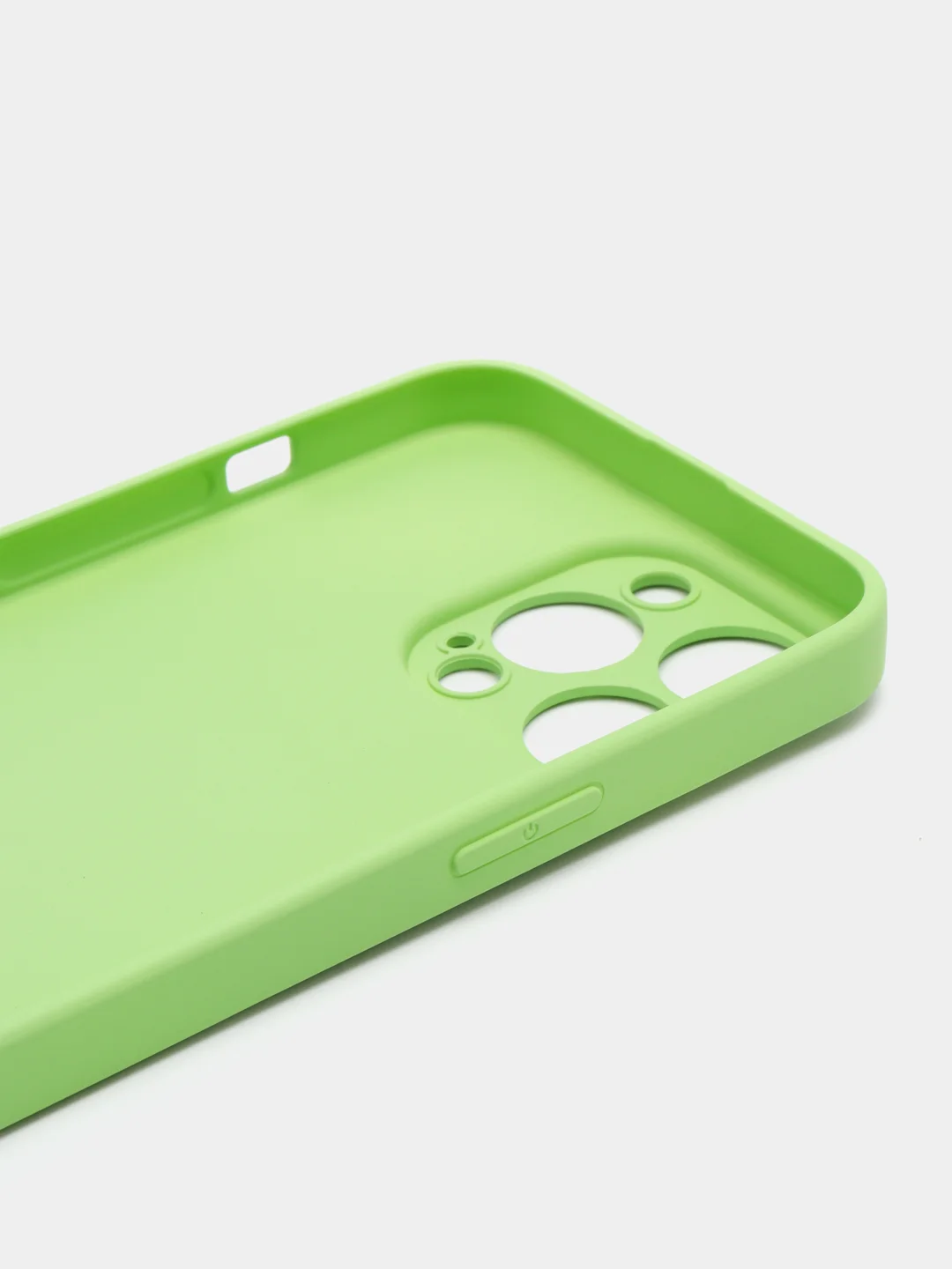 Салатовый силиконовый чехол на iPhone 13, 13 Pro, 13 Pro Max, со стеклянной панелью