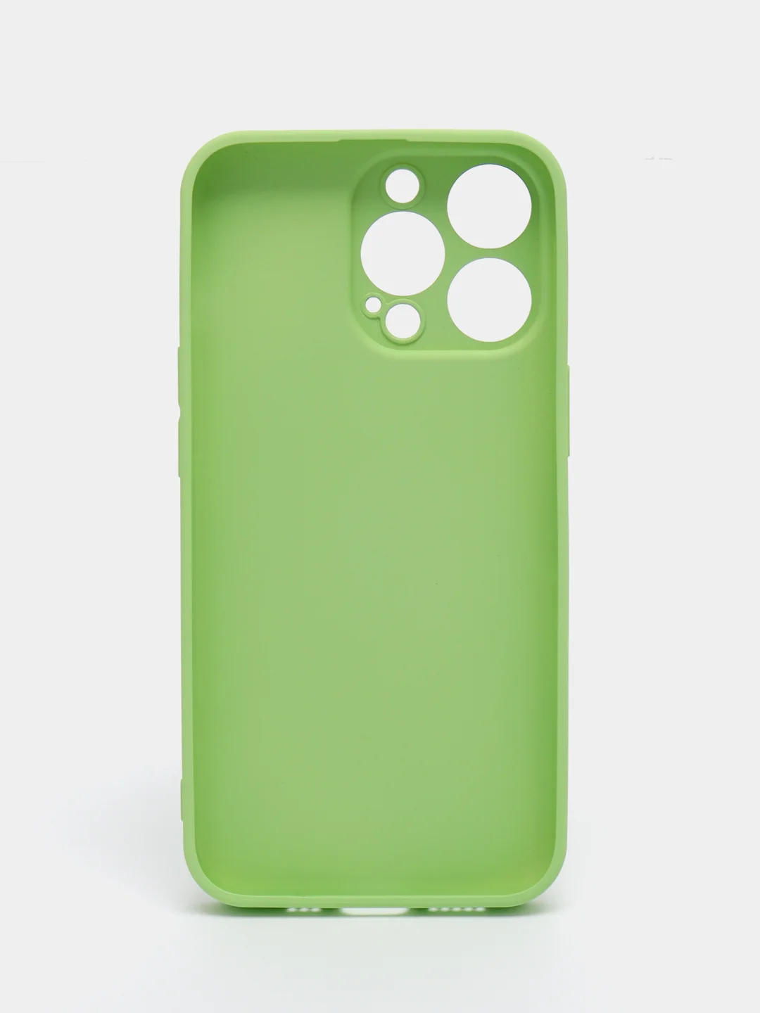 Салатовый силиконовый чехол на iPhone 13, 13 Pro, 13 Pro Max, со стеклянной панелью