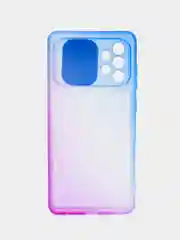 Синий чехол для Samsung Galaxy A72 (Самсунг Гэлакси А72), со шторкой для защиты камеры