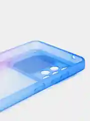 Синий чехол для Samsung Galaxy A72 (Самсунг Гэлакси А72), со шторкой для защиты камеры