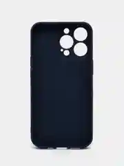 Темно-синий силиконовый чехол на iPhone 13, 13 Pro, 13 Pro Max, со стеклянной панелью