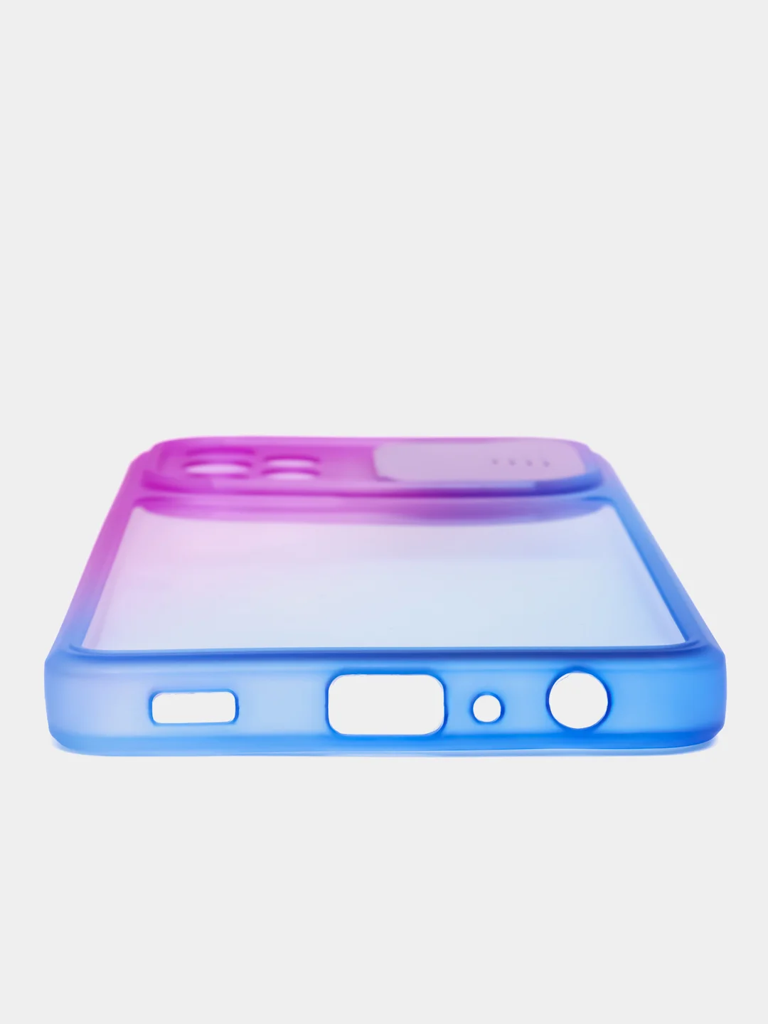 Фиолетовый чехол для Samsung Galaxy A72 (Самсунг Гэлакси А72), со шторкой для защиты камеры