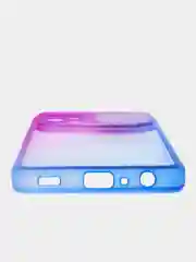 Фиолетовый чехол для Samsung Galaxy A72 (Самсунг Гэлакси А72), со шторкой для защиты камеры