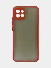 Чехол Samsung Galaxy A03, Самсунг Галакси А03 пластиковый, матовый, с цветными кнопками