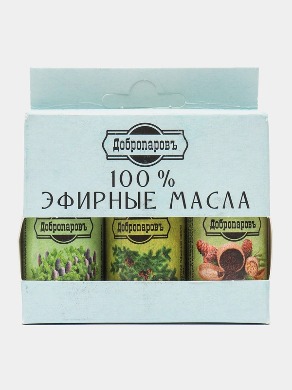 Набор эфирных масел: сосна, пихта, кедр, "Добропаровъ", 3 шт по 17 мл