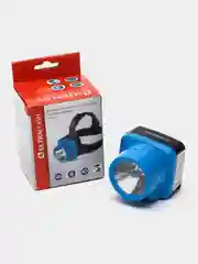 Фонарь налобный Ultraflash, 1 светодиод, 0.5 W, синий пластик, 220V