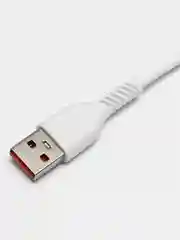 Белый кабель ONE DEPOT S08WM, microUSB - USB, 2.4 А, 1 метр, белый