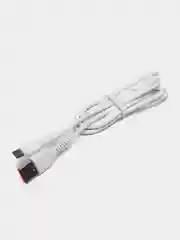 Белый кабель ONE DEPOT S08WM, microUSB - USB, 2.4 А, 1 метр, белый