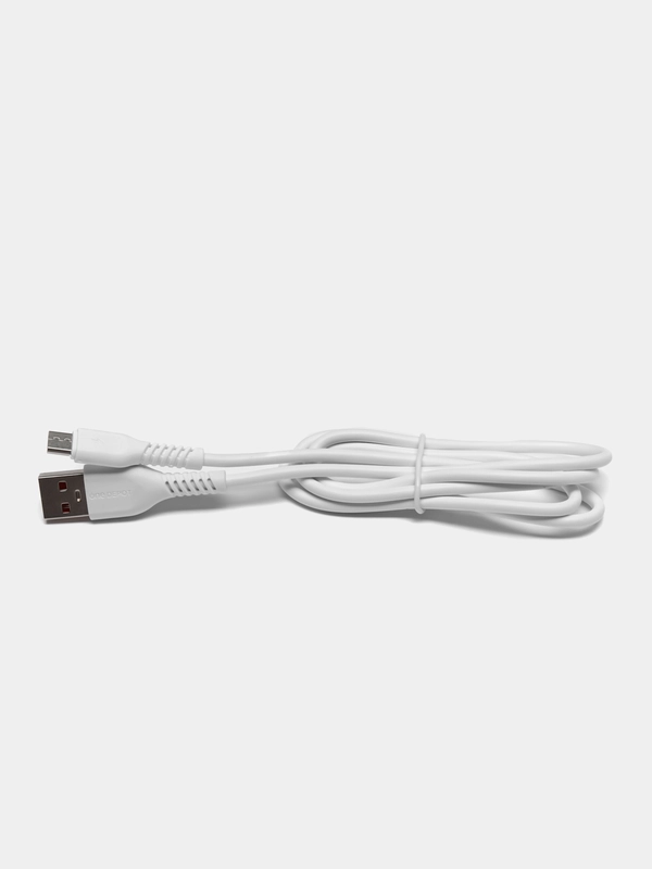 Кабель ONE DEPOT S08WM, microUSB - USB, 2.4 А, 1 метр, белый