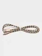 Золотой кабель Borofone BX24 Ring, USB - Lightning, 2.4А, 1 м, нейлон, золотой