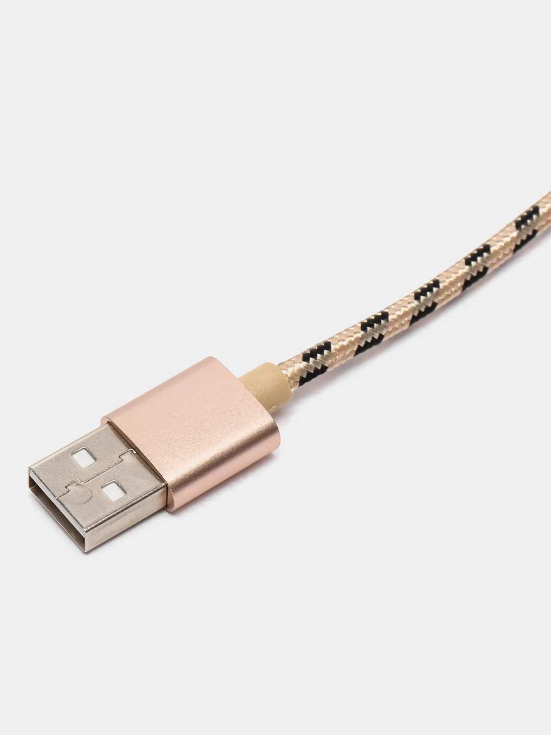 Золотой кабель Borofone BX24 Ring, USB - Lightning, 2.4А, 1 м, нейлон, золотой