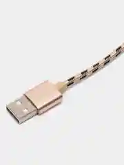 Золотой кабель Borofone BX24 Ring, USB - Lightning, 2.4А, 1 м, нейлон, золотой