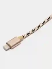 Золотой кабель Borofone BX24 Ring, USB - Lightning, 2.4А, 1 м, нейлон, золотой