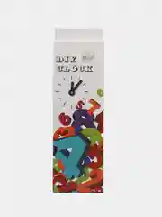 Черный настенные 3D часы самоклеющиеся
