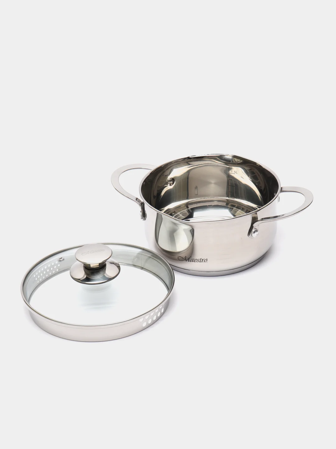 Кастрюля Maestro MR-3510-18, с крышкой, 2 л, 18 см