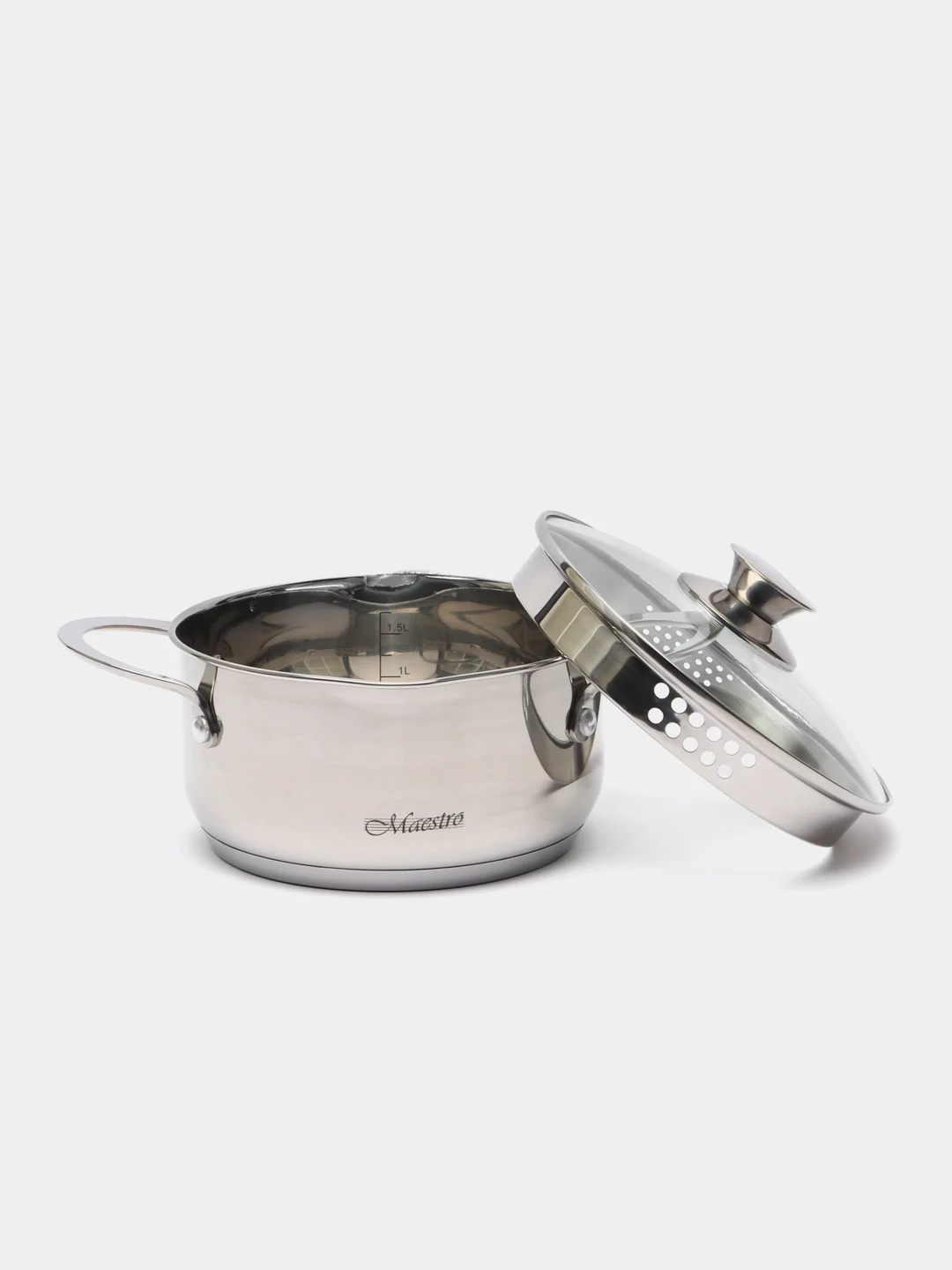 Кастрюля Maestro MR-3510-18, с крышкой, 2 л, 18 см