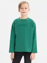Зеленый лонгслив для мальчика