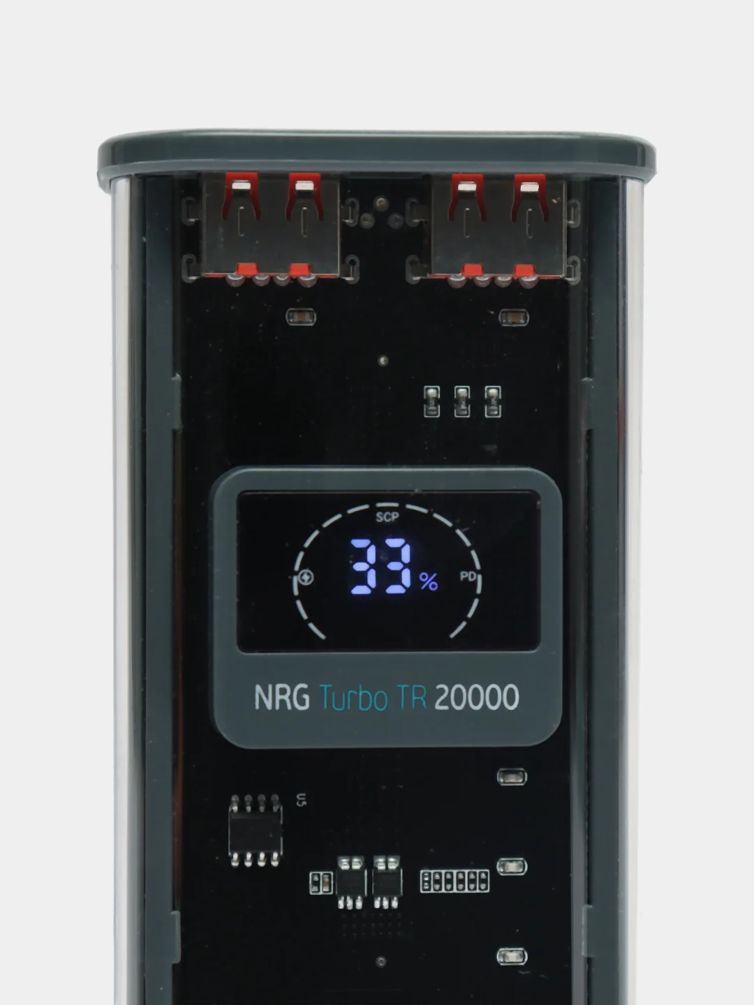 Черный внешний аккумулятор Deppa NRG Turbo TR, 20000 mAh, Power bank