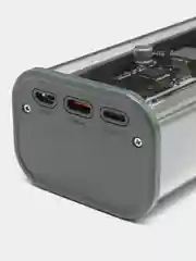 Черный внешний аккумулятор Deppa NRG Turbo TR, 20000 mAh, Power bank