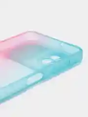 Бирюзовый чехол для Samsung Galaxy A22 (Самсунг Гэлакси А22), со шторкой для защиты камеры