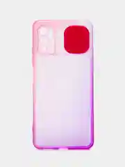 Розовый чехол для Xiaomi Redmi Note 10 5G (Сяоми Редми Ноте 10 5G), со шторкой для защиты камеры