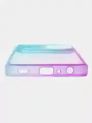 Бирюзовый чехол для Samsung Galaxy A72 (Самсунг Гэлакси А72), со шторкой для защиты камеры