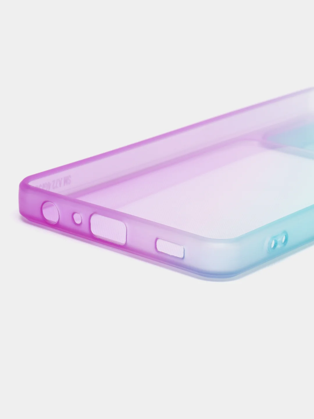 Бирюзовый чехол для Samsung Galaxy A72 (Самсунг Гэлакси А72), со шторкой для защиты камеры