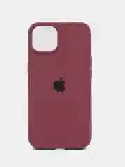 Тёмно-бордовый чехол силиконовый Silicone Case на Айфон(IPhone) 11, 12, 13, 14, Mini, Plus, Pro, Pro Max