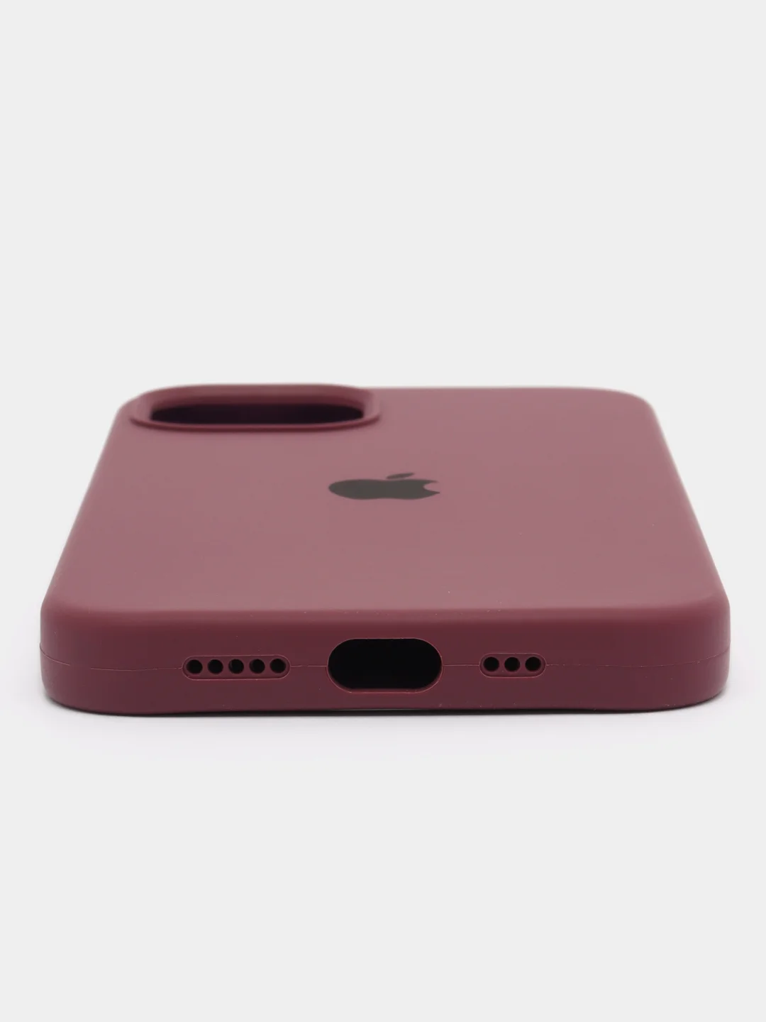 Тёмно-бордовый чехол силиконовый Silicone Case на Айфон(IPhone) 11, 12, 13, 14, Mini, Plus, Pro, Pro Max