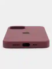 Тёмно-бордовый чехол силиконовый Silicone Case на Айфон(IPhone) 11, 12, 13, 14, Mini, Plus, Pro, Pro Max
