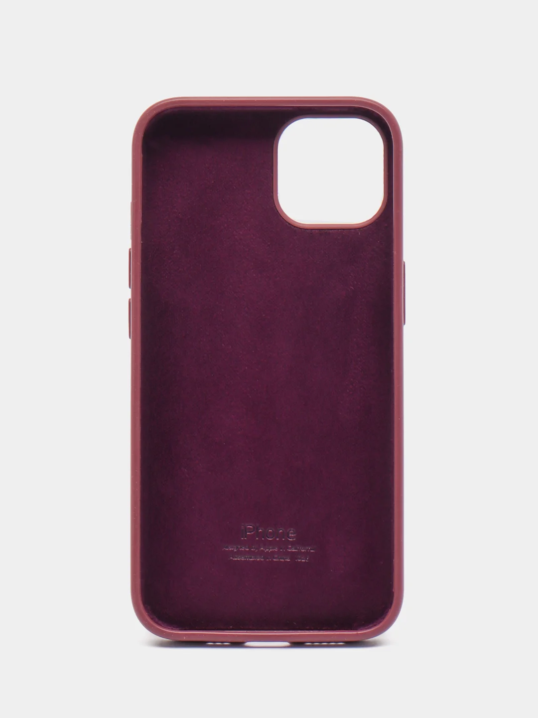 Тёмно-бордовый чехол силиконовый Silicone Case на Айфон(IPhone) 11, 12, 13, 14, Mini, Plus, Pro, Pro Max