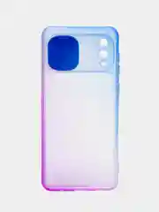 Синий чехол для Samsung Galaxy A02 (Самсунг Гэлакси А02), со шторкой для защиты камеры