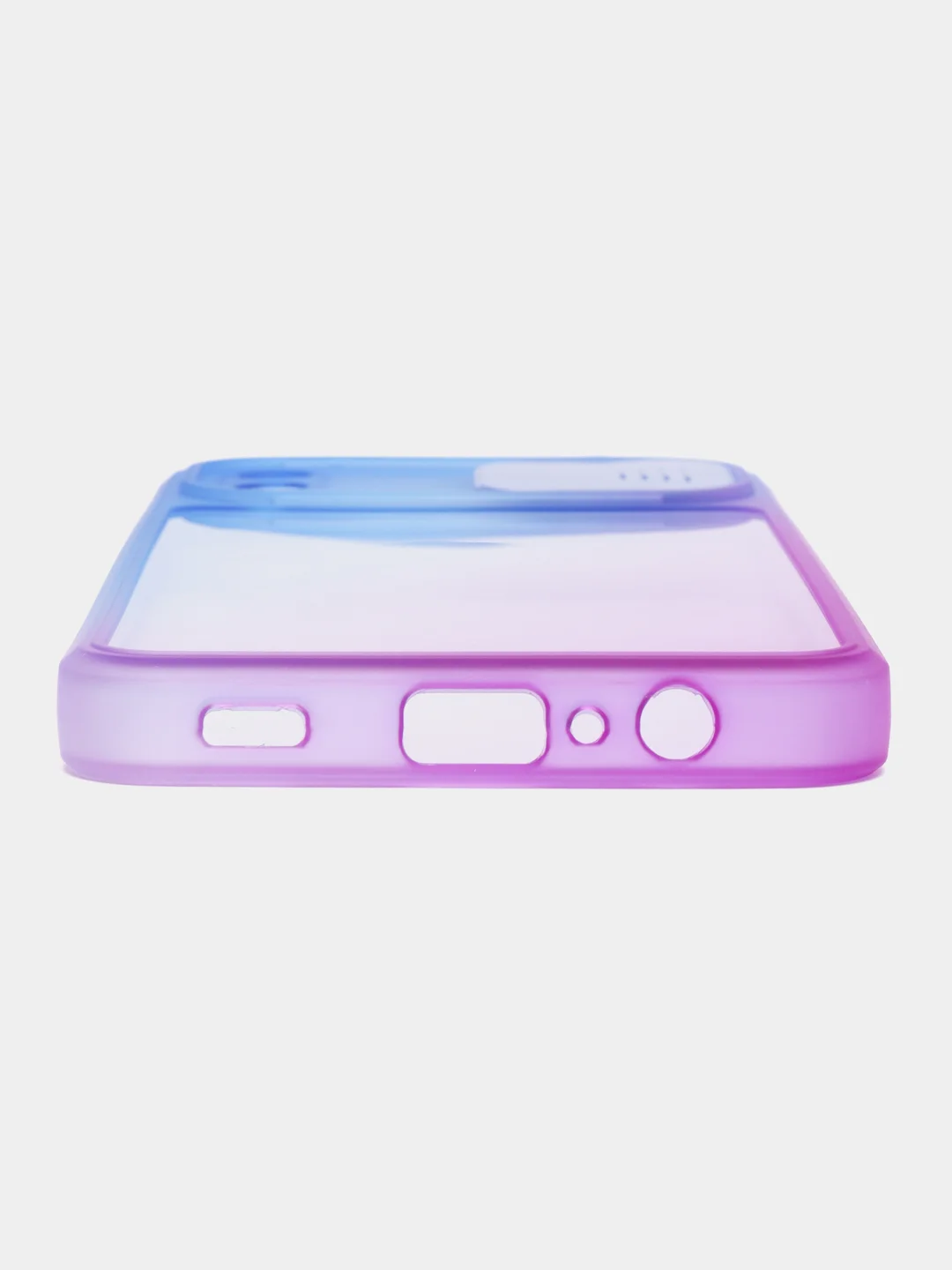 Синий чехол для Samsung Galaxy A02 (Самсунг Гэлакси А02), со шторкой для защиты камеры