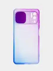 Фиолетовый чехол для Xiaomi Redmi Note 10 5G (Сяоми Редми Ноте 10 5G), со шторкой для защиты камеры