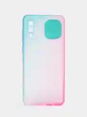 Бирюзовый чехол для Samsung Galaxy A02 (Самсунг Гэлакси А02), со шторкой для защиты камеры