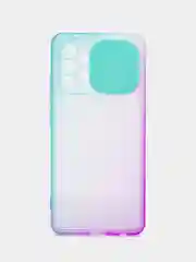 Мятный чехол для Samsung Galaxy A32 (Самсунг Гэлакси А32), со шторкой для защиты камеры