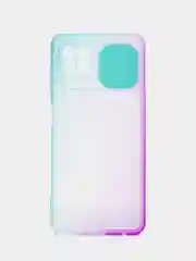 Мятный чехол для Samsung Galaxy A22 (Самсунг Гэлакси А22), со шторкой для защиты камеры