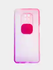 Розовый чехол для Xiaomi Redmi Note 9 Pro, Note 9s со шторкой для защиты камеры
