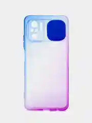Синий чехол для Xiaomi Redmi Note 10, 10s (Сяоми Редми Ноте 10), со шторкой для защиты камеры
