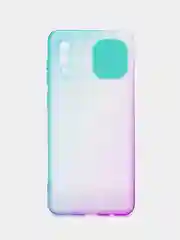 Мятный чехол для Samsung Galaxy A02 (Самсунг Гэлакси А02), со шторкой для защиты камеры