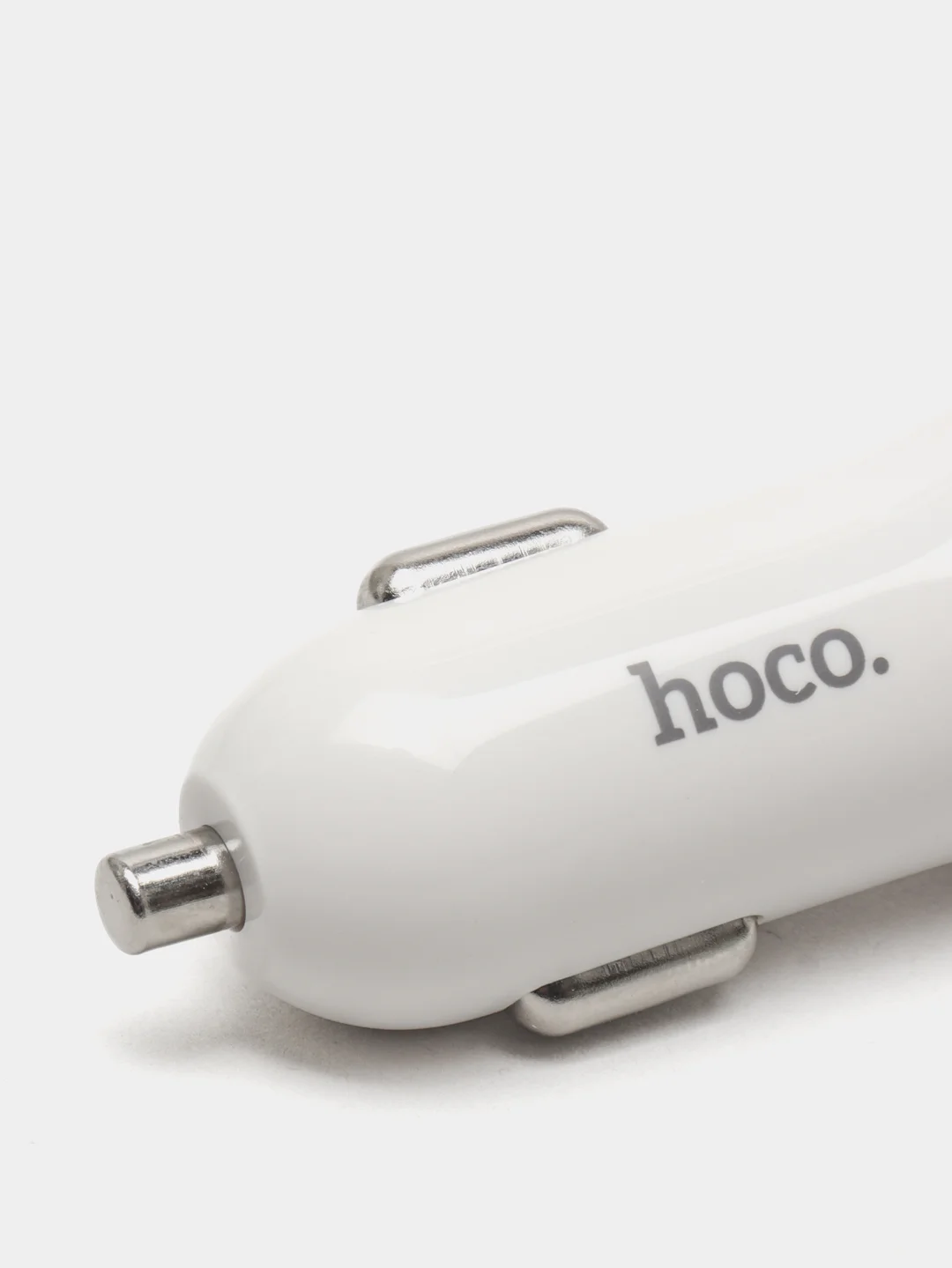 Белый автомобильное зарядное устройство HOCO UC204, 2 x USB, до 2.4A