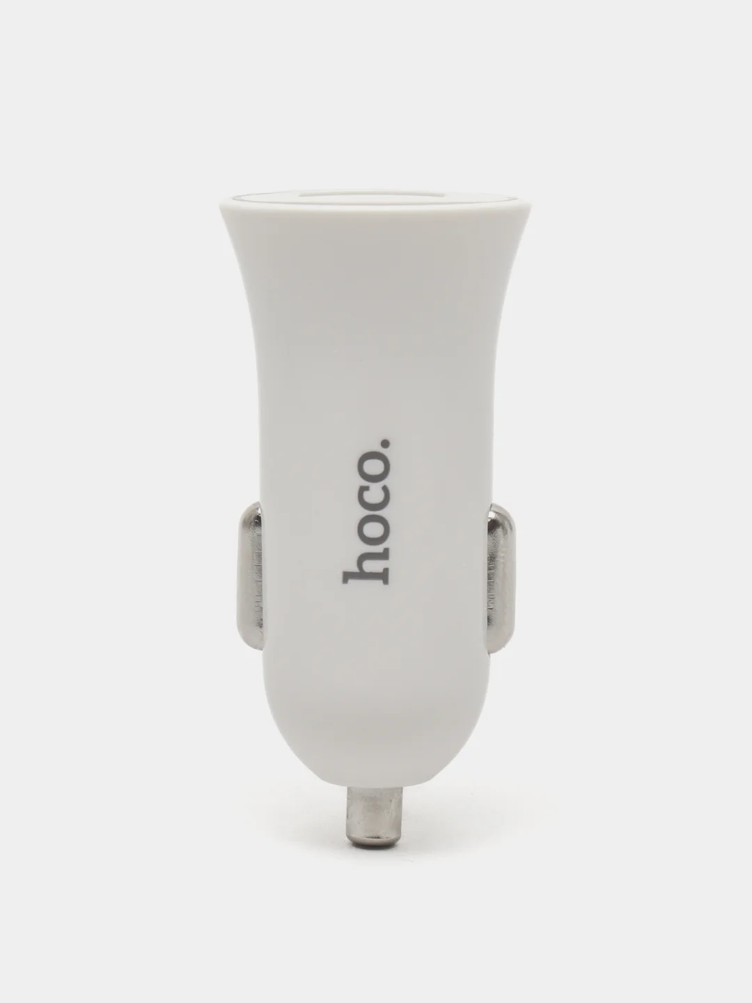 Белый автомобильное зарядное устройство HOCO UC204, 2 x USB, до 2.4A