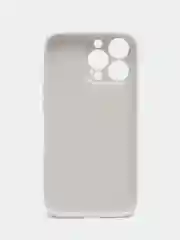 Белый силиконовый чехол на iPhone 13, 13 Pro, 13 Pro Max, со стеклянной панелью