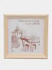 Молочный фоторамка 18 х 18, дерево, С20, для алмазной мозаики